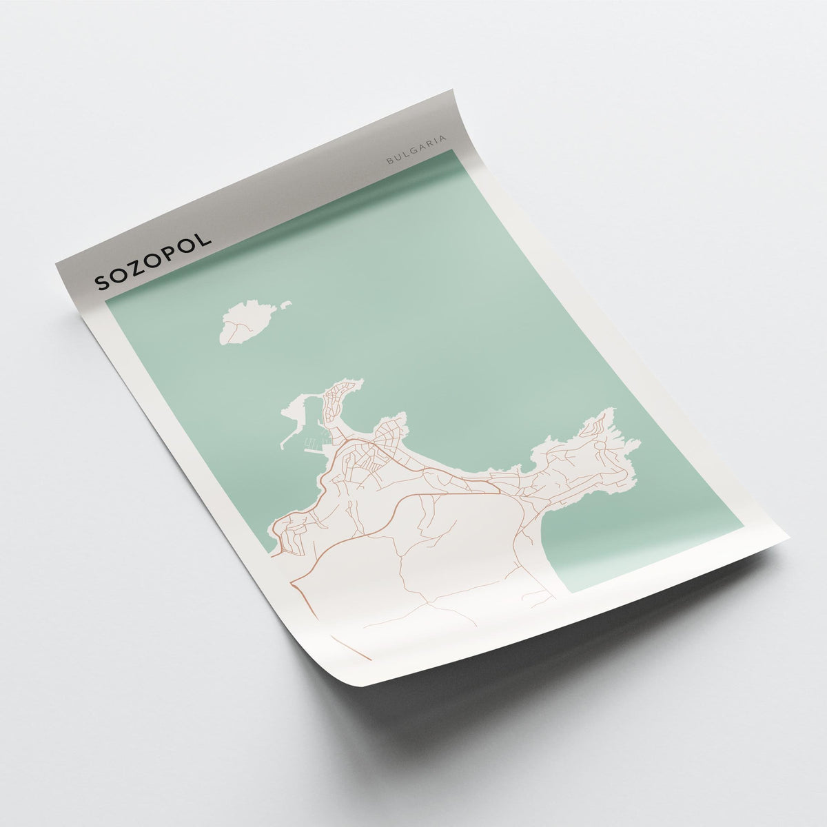 sozopol bulgaria map poster - image 4