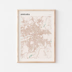 ankara, turkey map poster - image 1