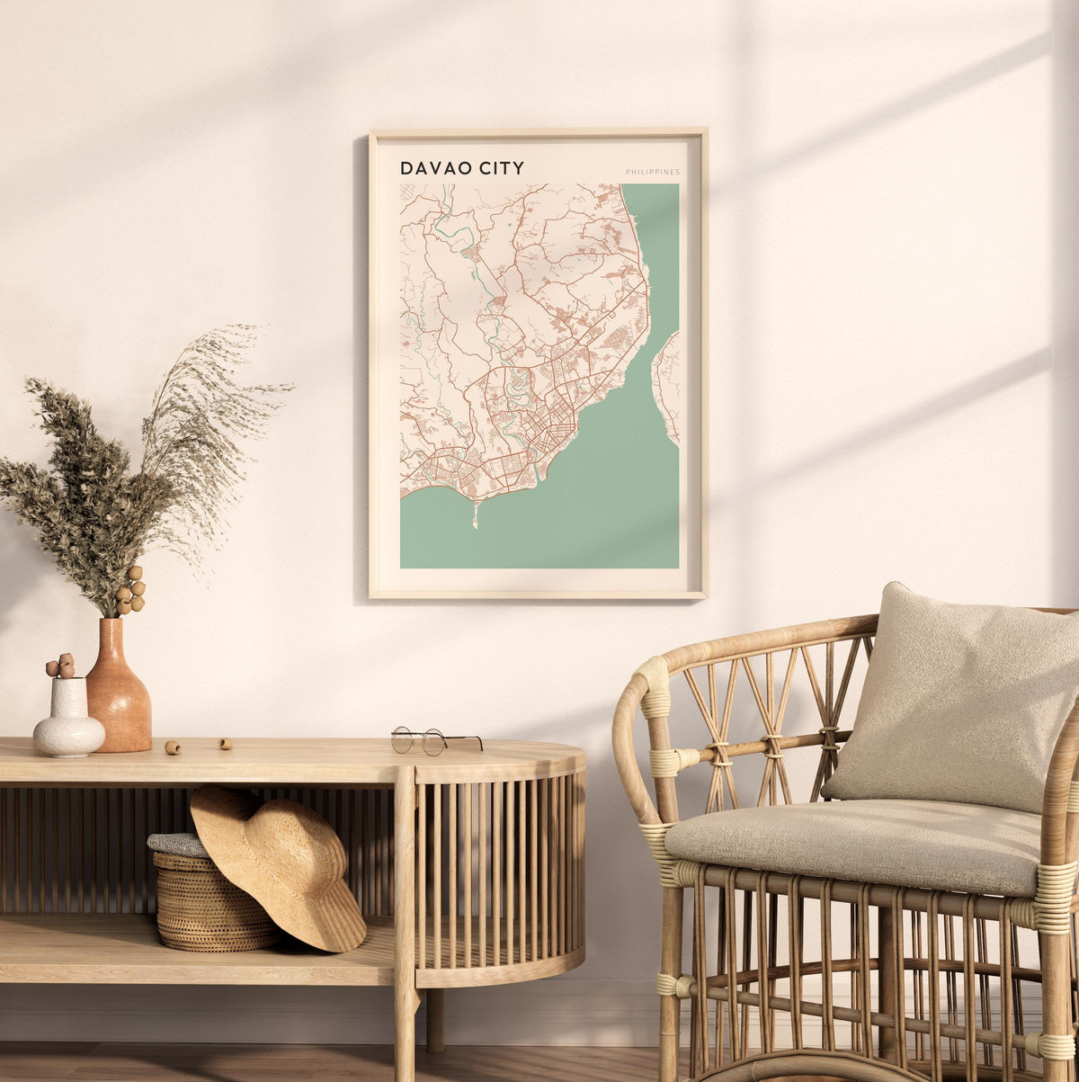 davao, philippines map poster - image 3