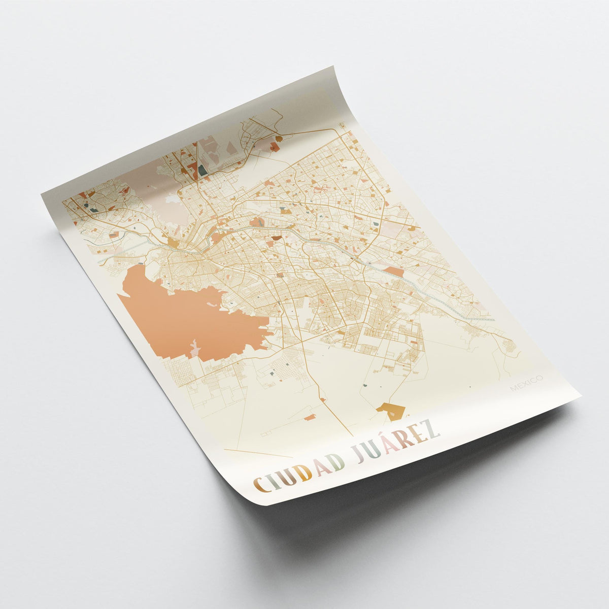 ciudad juarez, mexico map poster - image 4