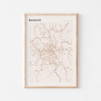 baguio, philippines map poster - image 1