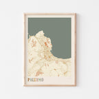palermo italy map poster - image 1