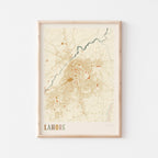 lahore, pakistan map poster - image 1