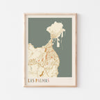 las palmas spain map poster - image 1