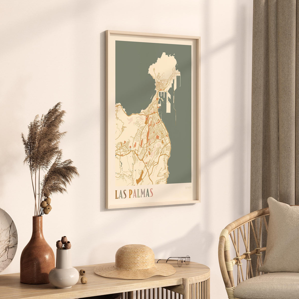 las palmas spain map poster - image 2