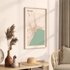 malaga spain map poster - image 2