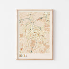breda netherlands map poster - image 1