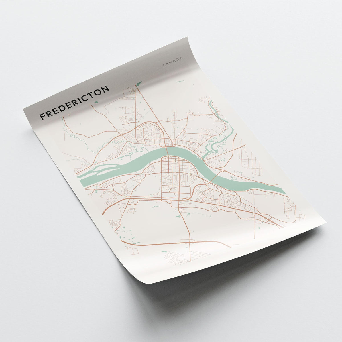 fredericton, new brunswick map poster - image 3