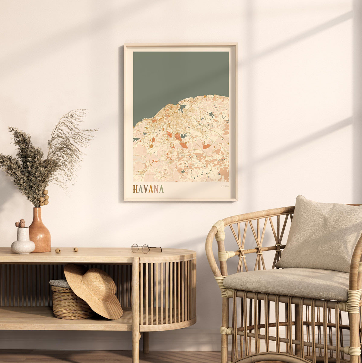 havana, cuba map poster - image 3