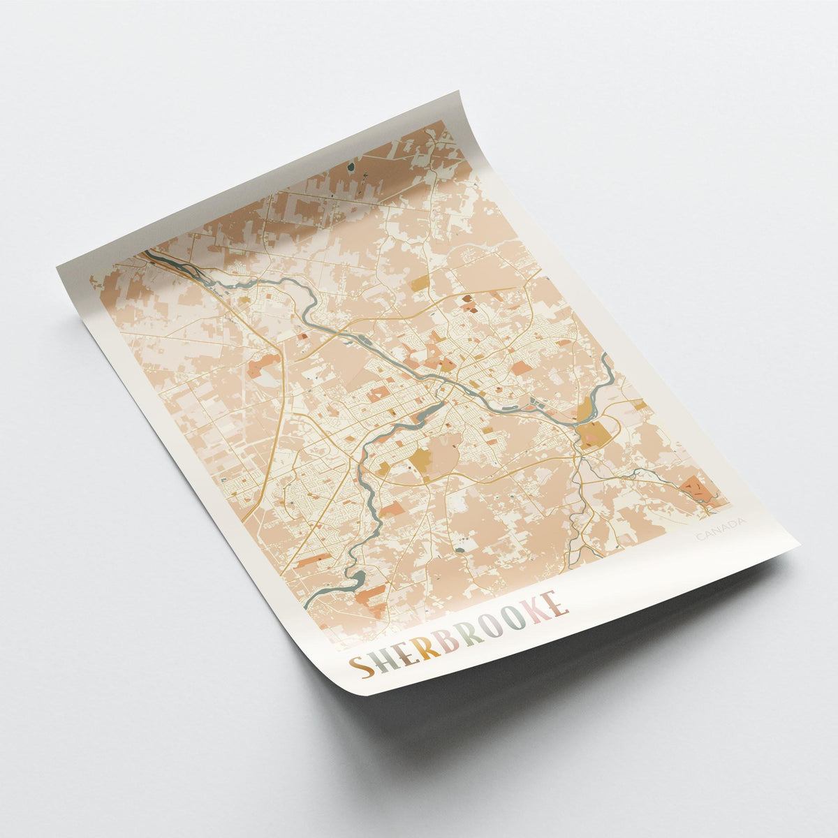 sherbrooke, quebec map poster - image 3