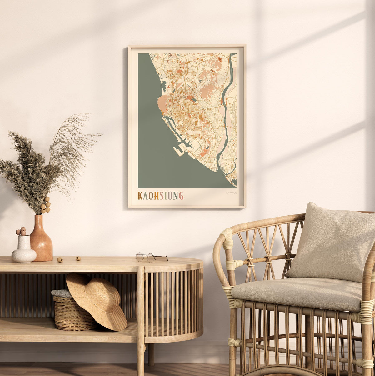 kaohsiung, taiwan map poster - image 3