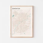 edmonton, alberta map poster - image 1