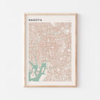 nagoya, japan map poster - image 1