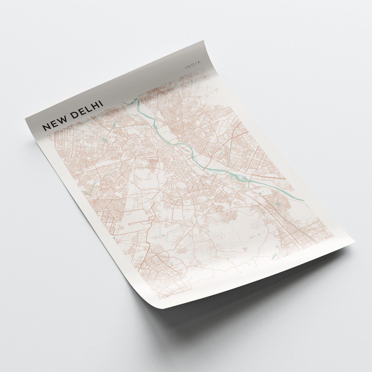 new delhi, india map poster - image 4