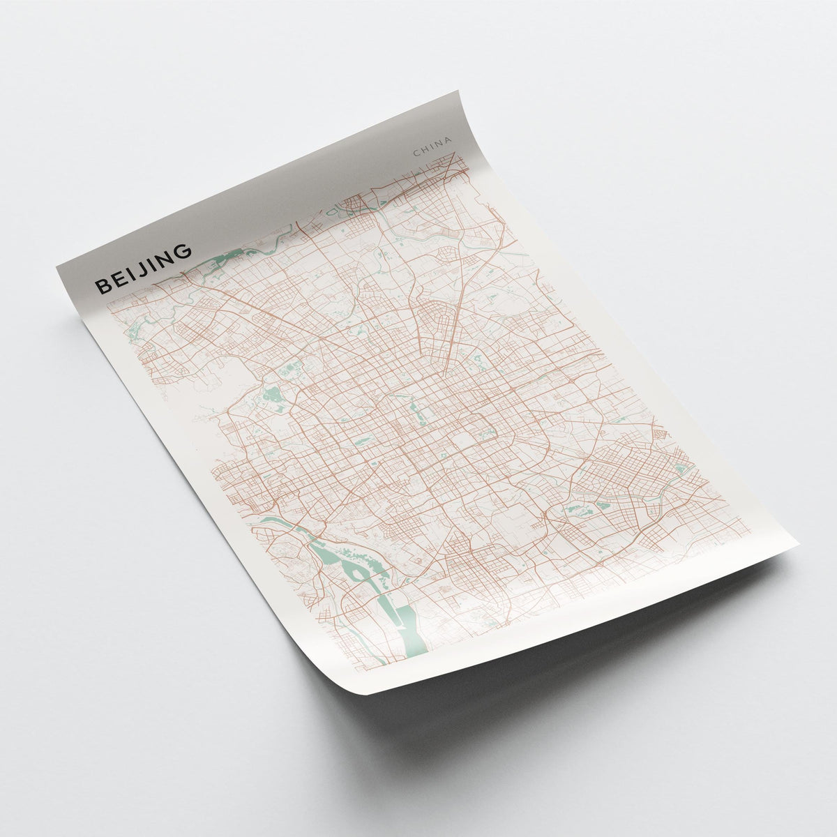 beijing, china map poster - image 4