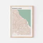 buenos aires, argentina map poster - image 1