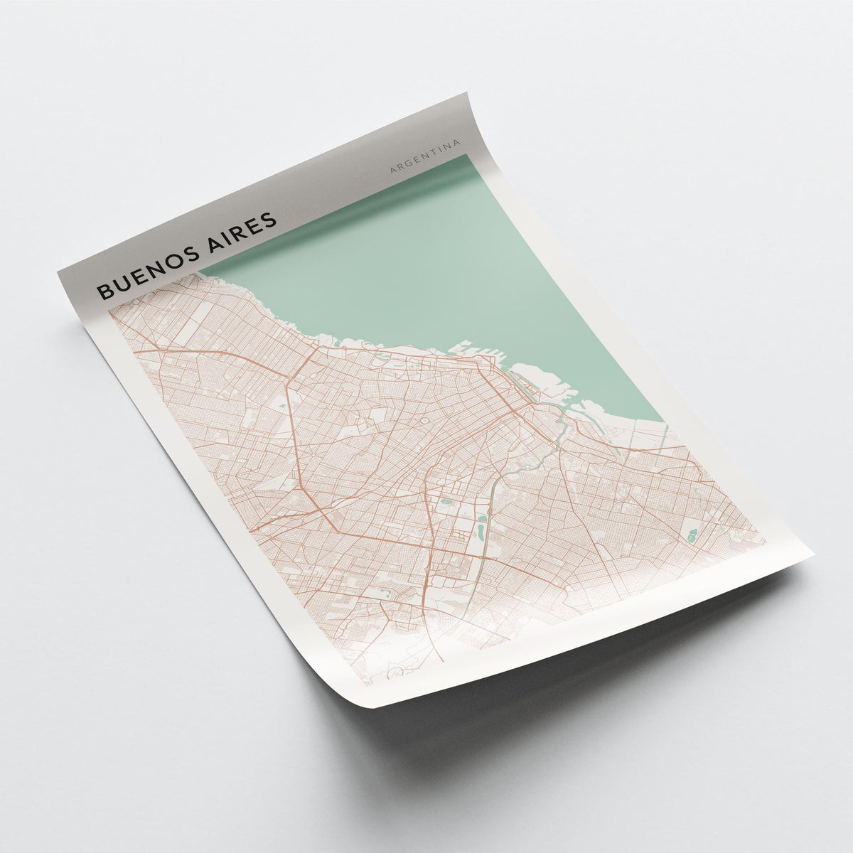 buenos aires, argentina map poster - image 4