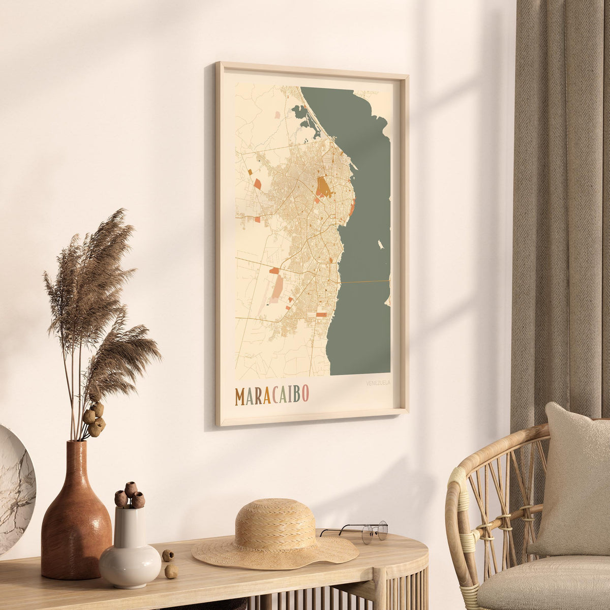 maracaibo, venezuela map poster - image 2