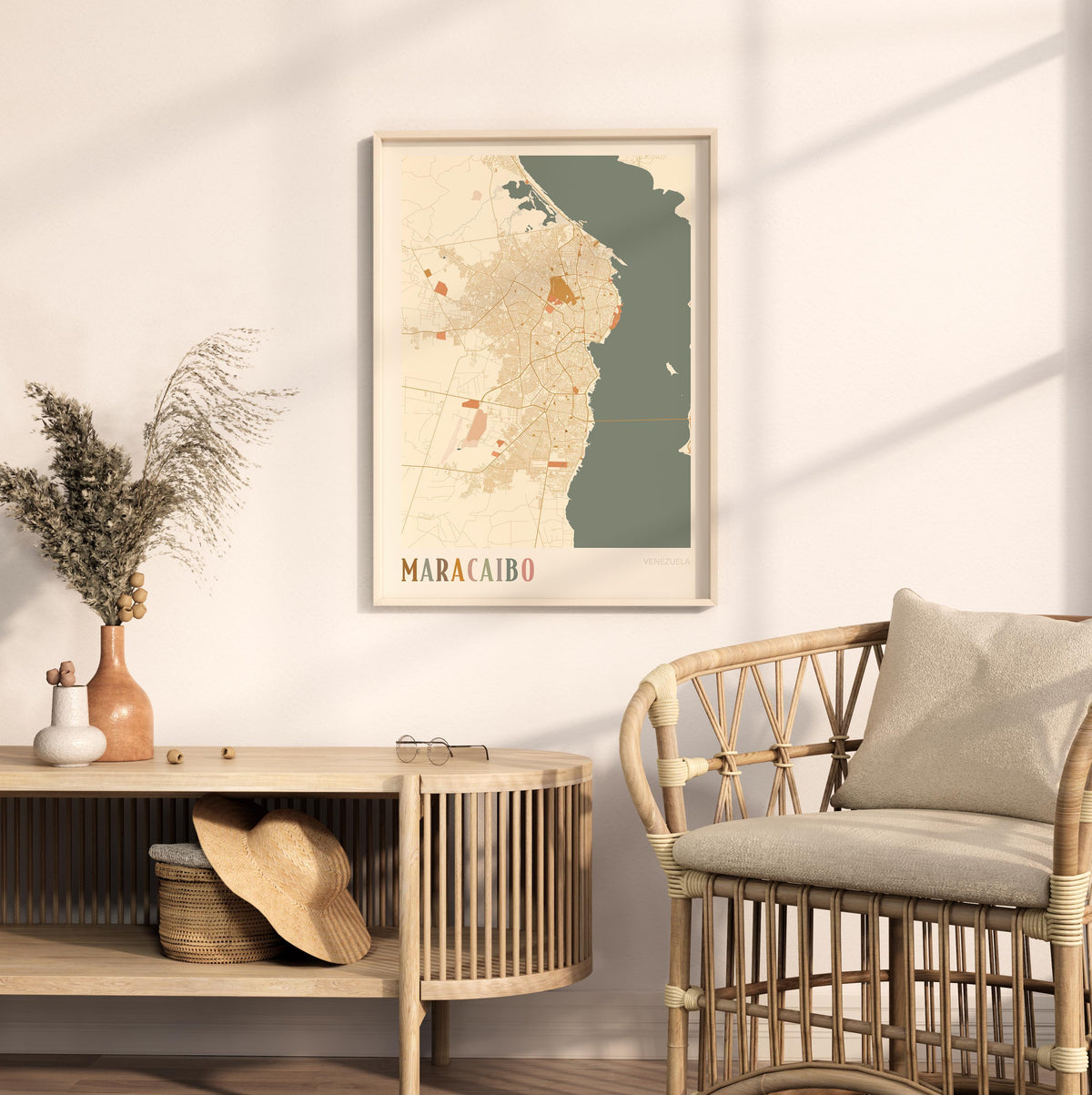 maracaibo, venezuela map poster - image 4