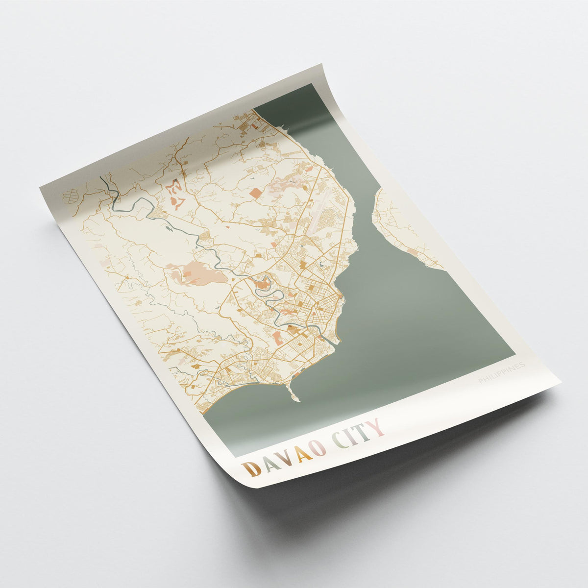 davao, philippines map poster - image 4