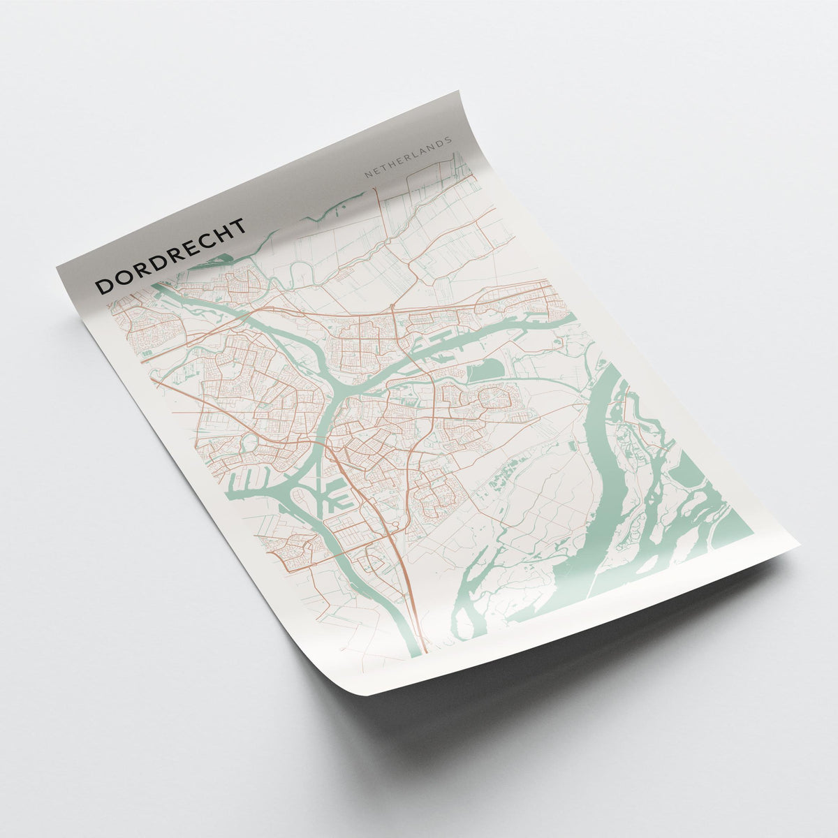 dordrecht netherlands map poster - image 4