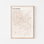 kitchener, ontario map poster - image 1
