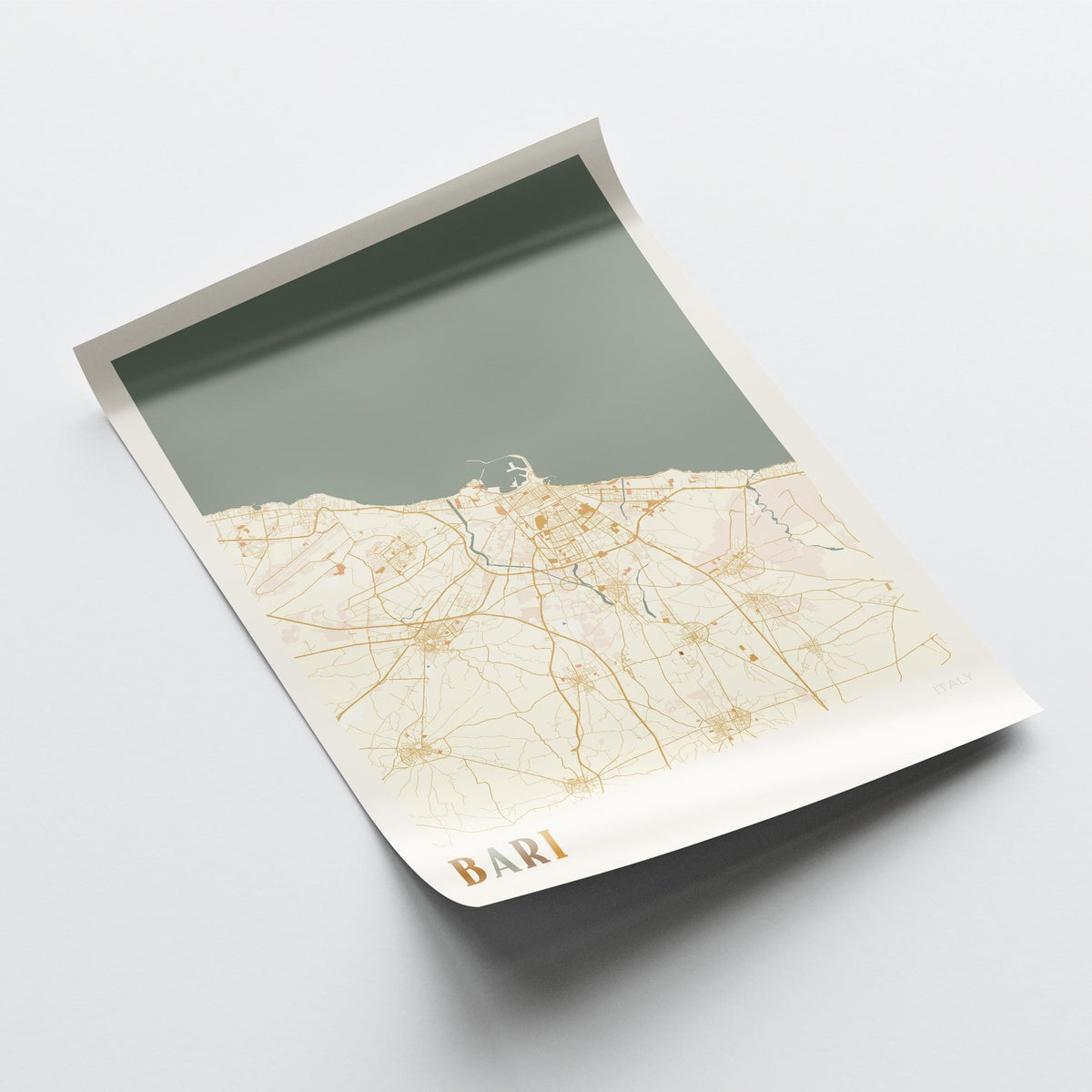 bari italy map poster - image 3
