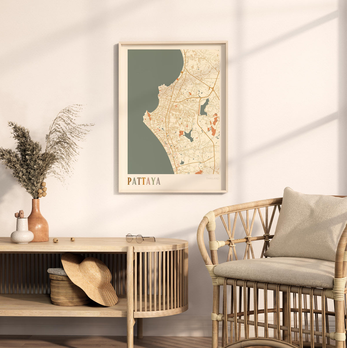 pattaya, thailand map poster - image 3