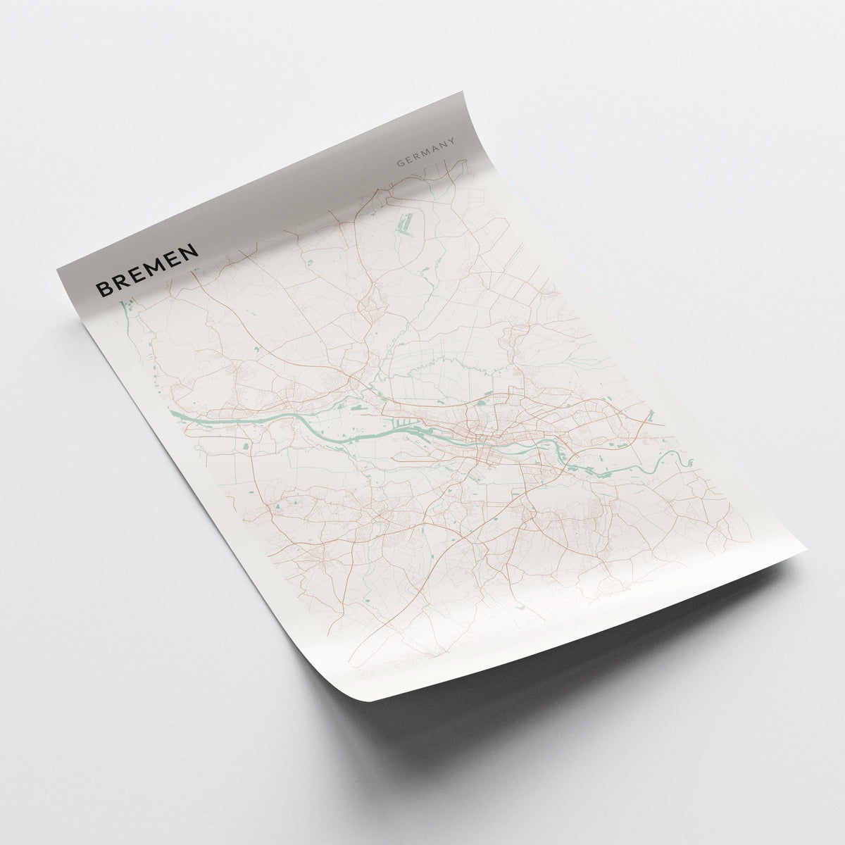 bremen germany map poster - image 4