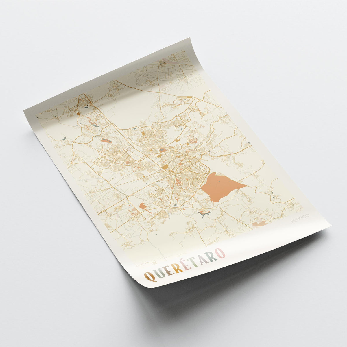 queretaro, mexico map poster - image 3