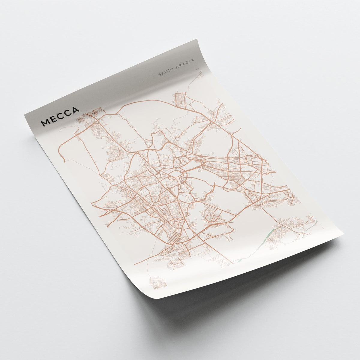 mecca, saudi arabia map poster - image 4