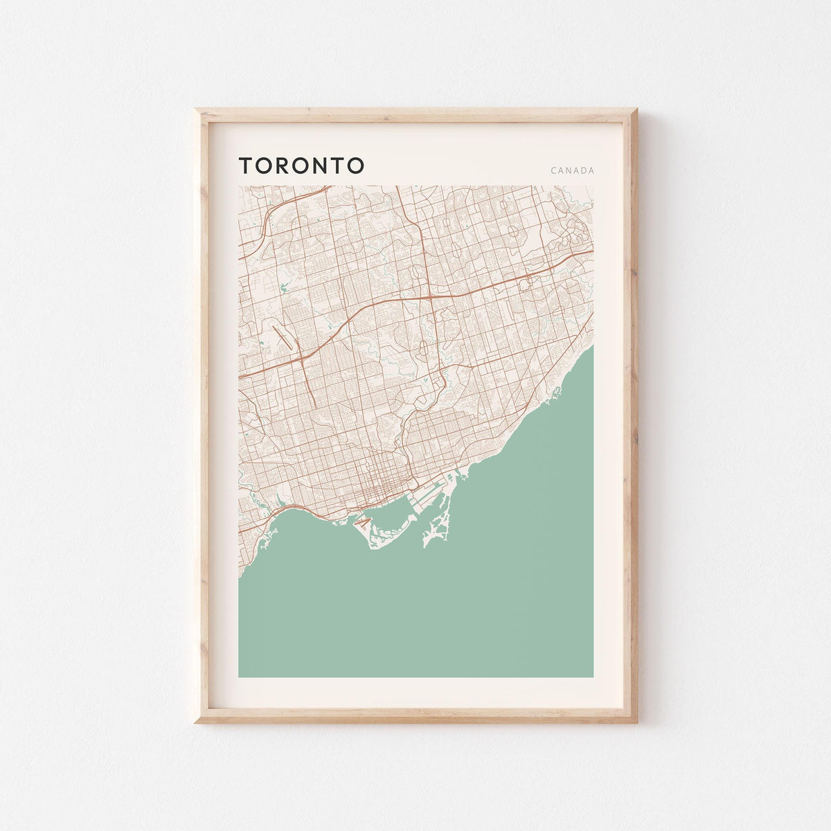 toronto, ontario map poster - image 1