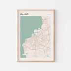 malmo sweden map poster - image 1