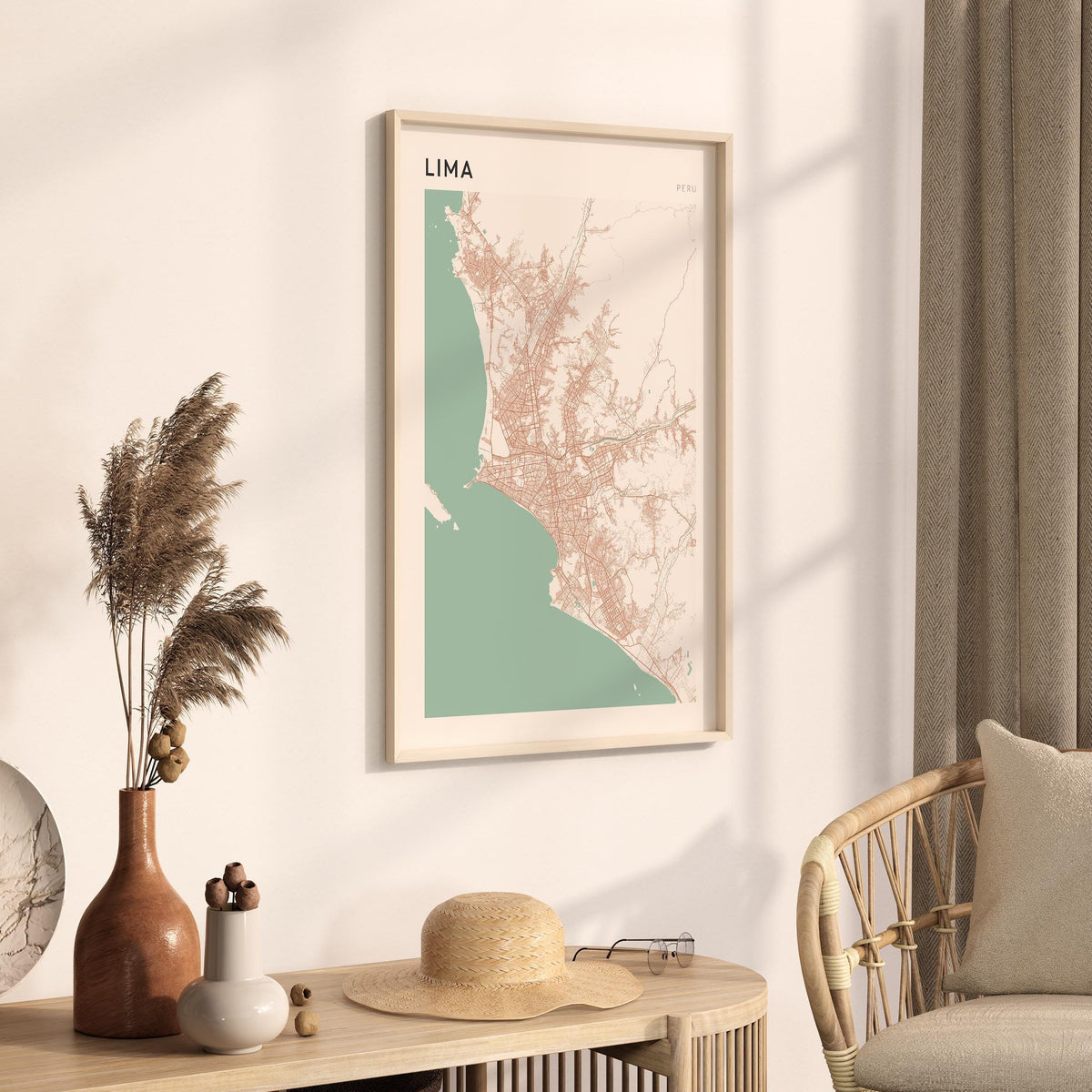 lima, peru map poster - image 2