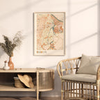 haarlem netherlands map poster - image 3