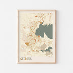geelong, australia map poster - image 1