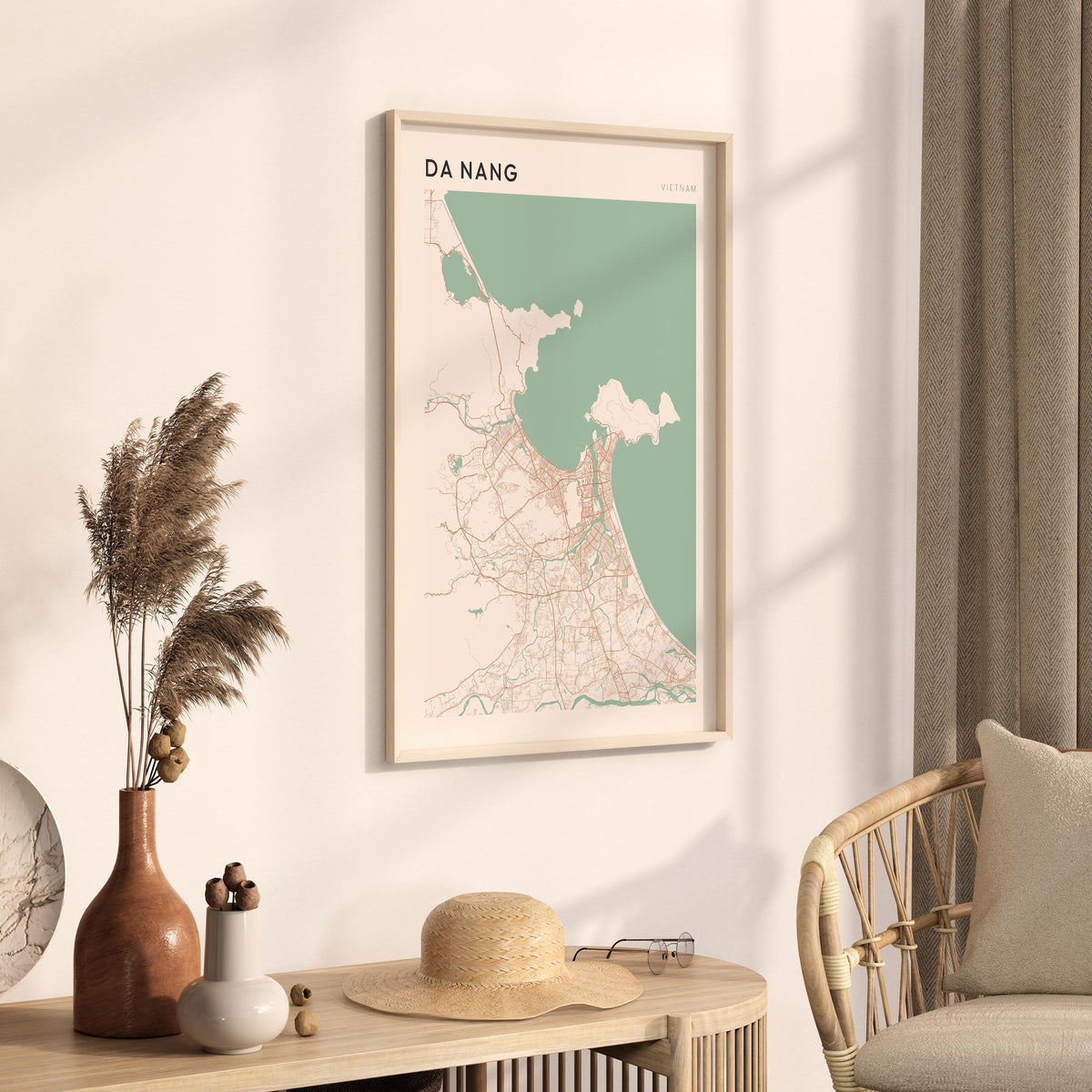 da nang, vietnam map poster - image 2