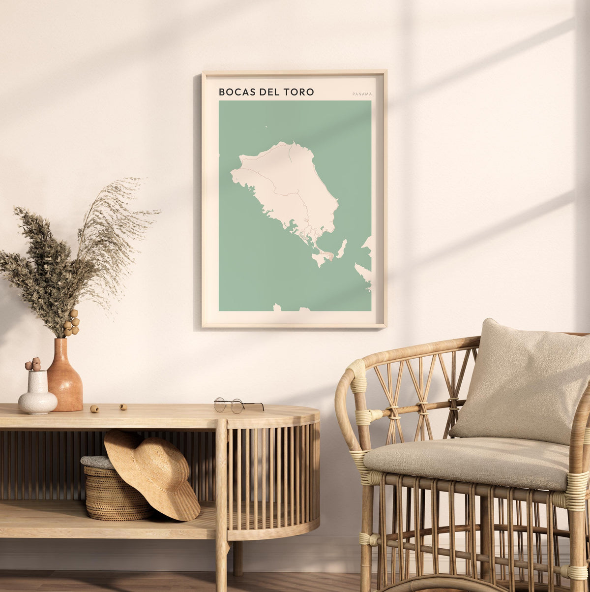 bocas del toro, panama map poster - image 3