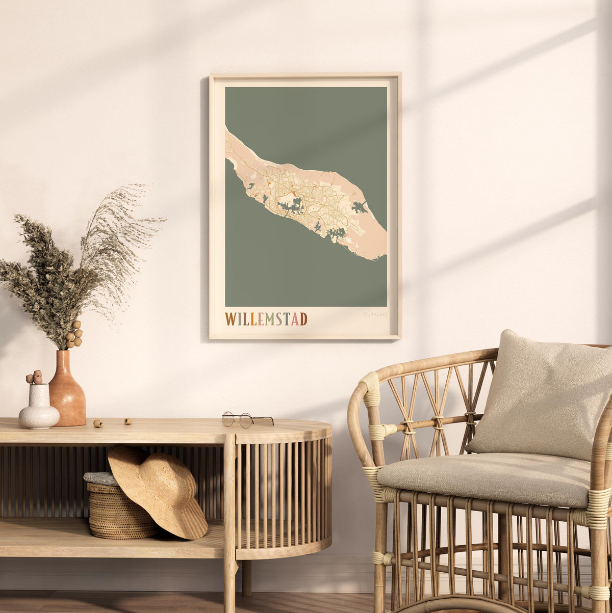 willemstad, curacao map poster - image 3