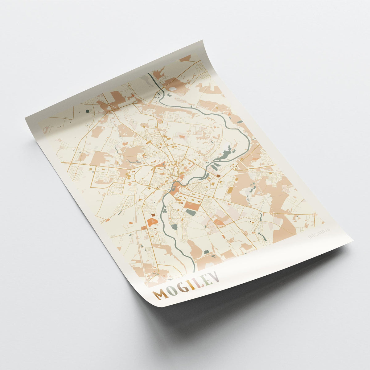 mogilev belarus map poster - image 4