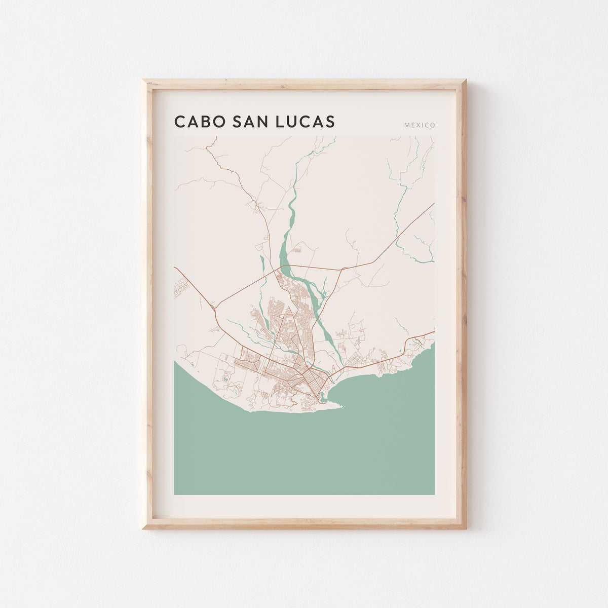 cabo san lucas, mexico map poster - image 1