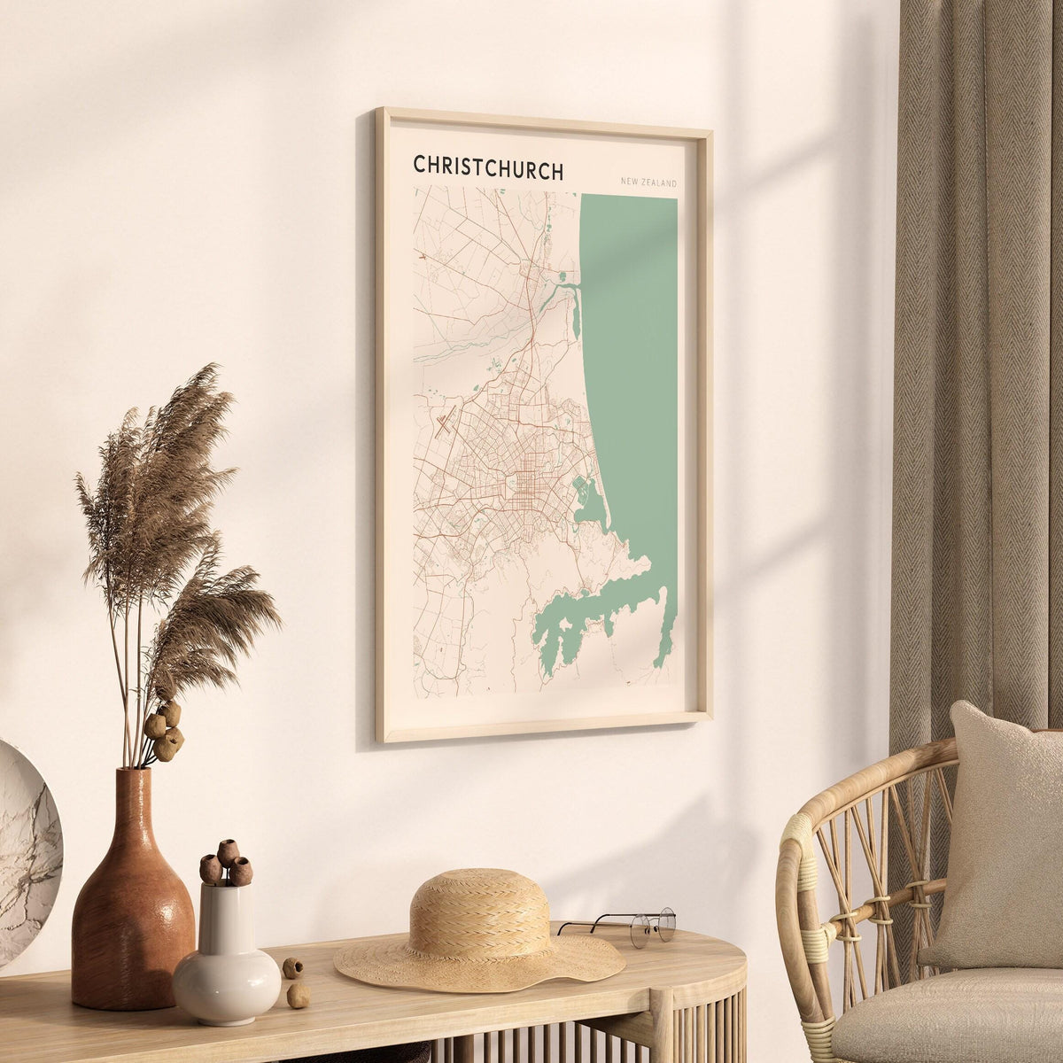 christchurch, new zealand map poster - image 2