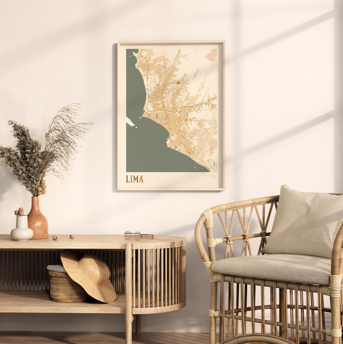 lima, peru map poster - image 3