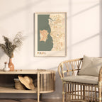 penang, malaysia map poster - image 3