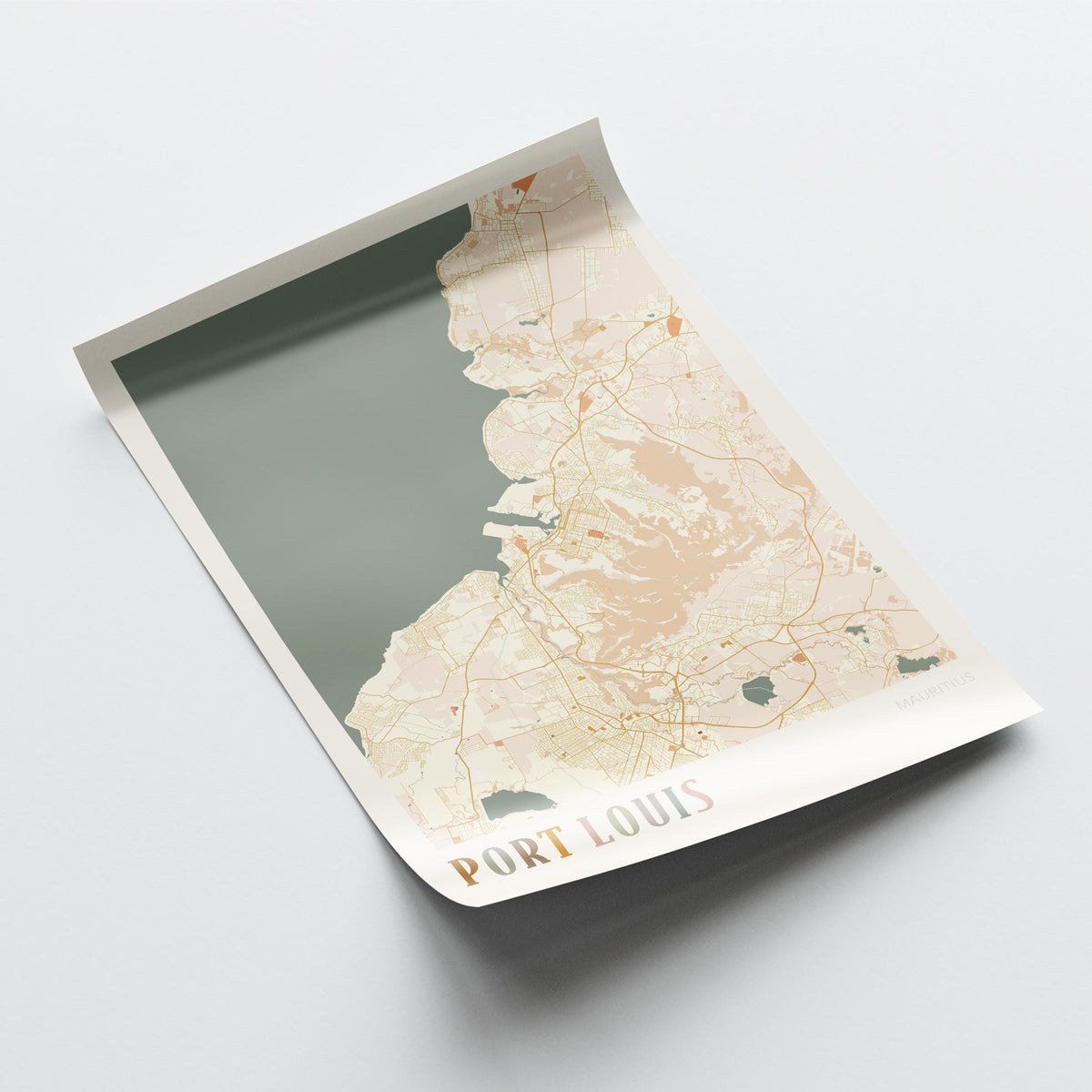 port louis, mauritius map poster - image 4