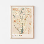 maastricht netherlands map poster - image 1