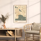baku, azerbaijan map poster - image 3