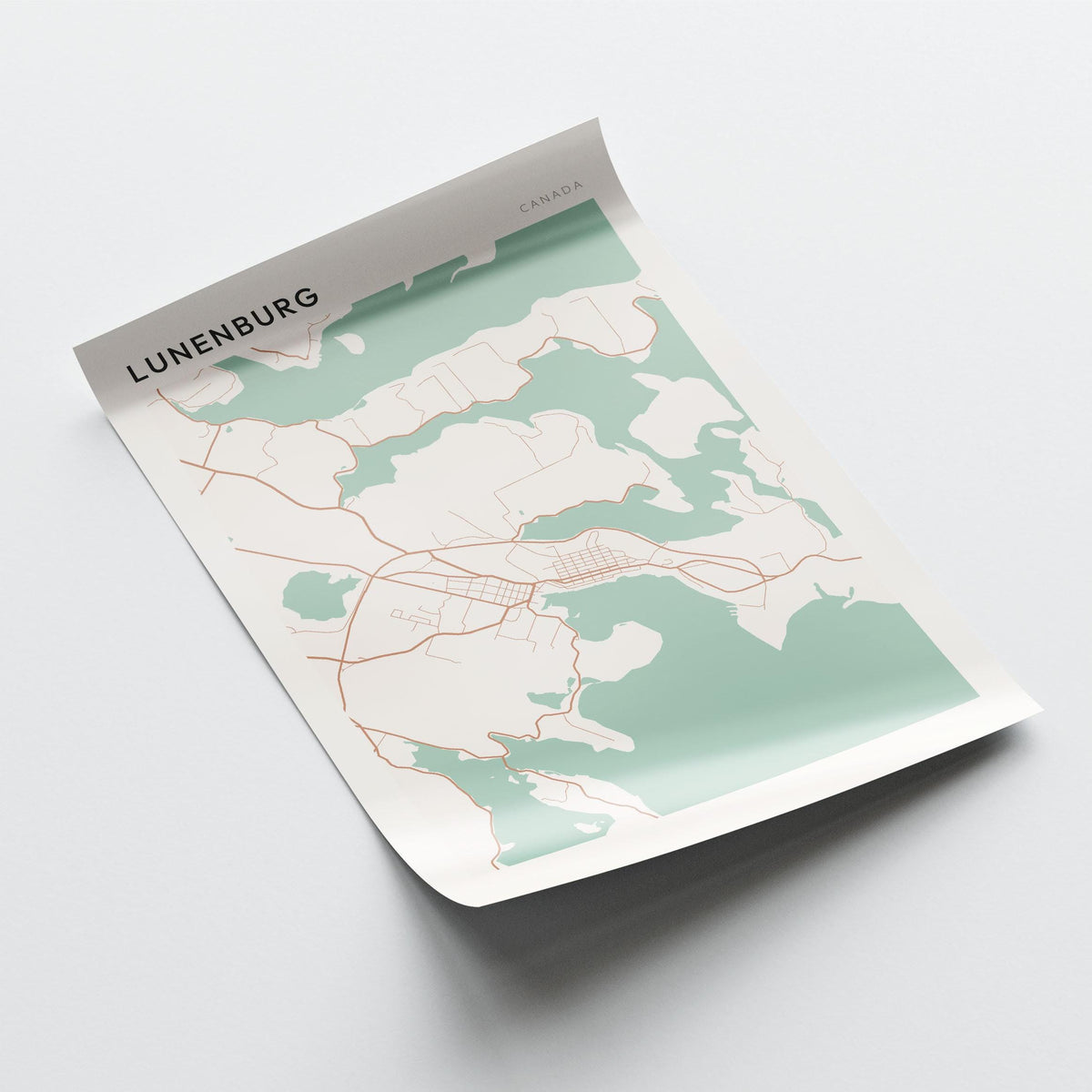 lunenburg, nova scotia map poster - image 3