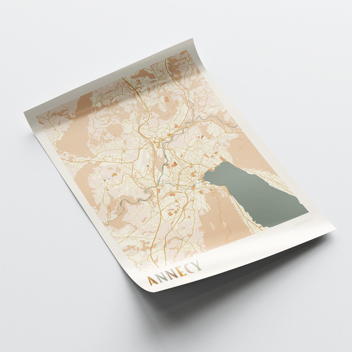 annecy france map poster - image 4