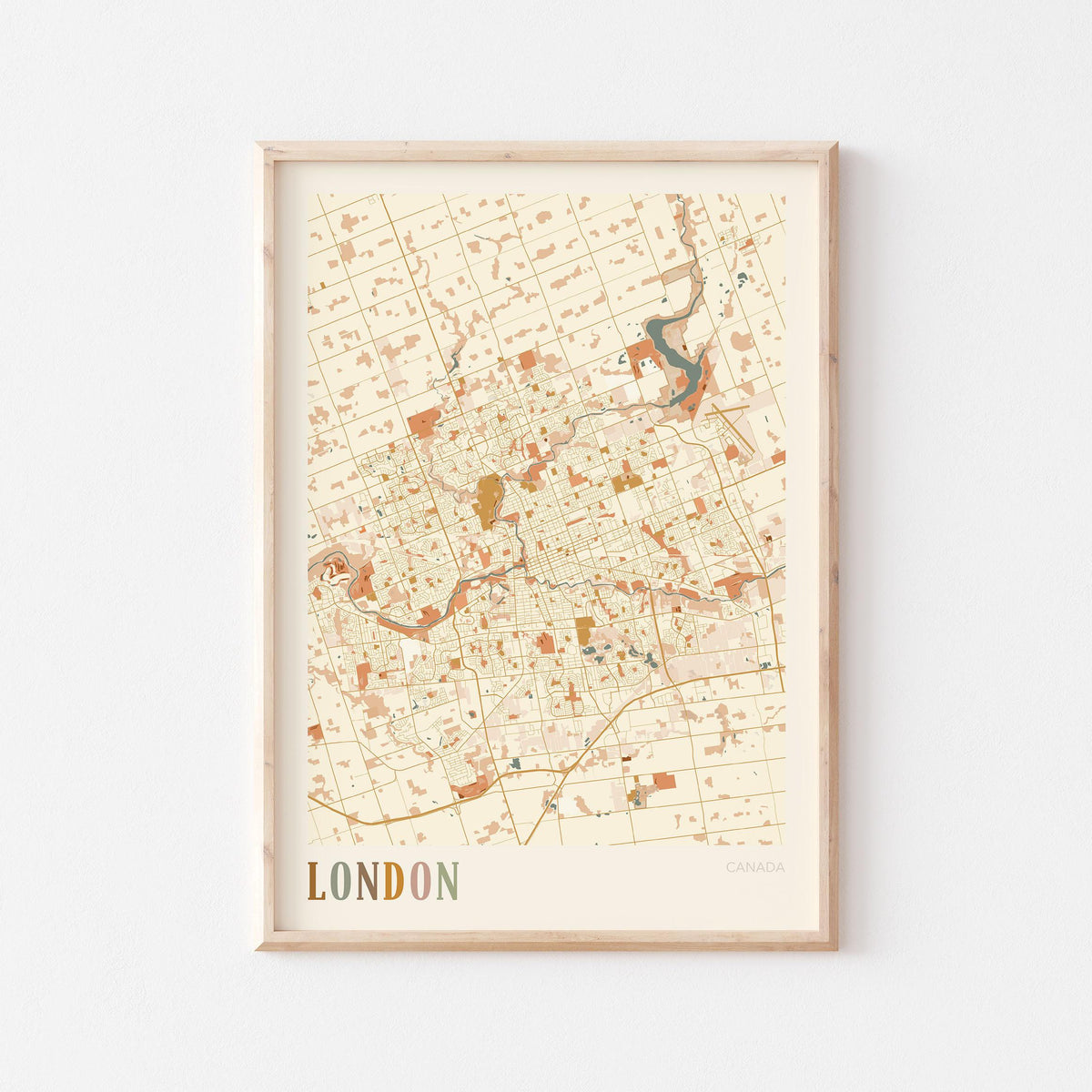 london, ontario map poster - image 1
